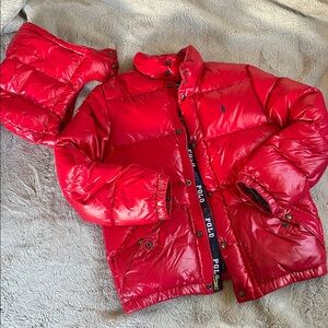 Ralph Lauren Youth Red Puffer Jacket